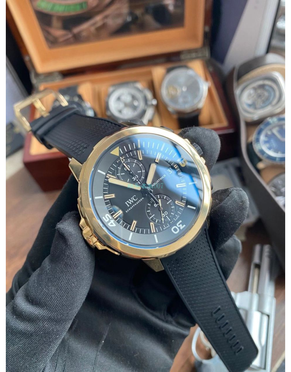 [V6공장] IWC 아쿠아타이머 크로노그래프 엑스페디션 찰스 다윈 에디션 [44mm]